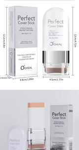 O'CHEAL Perfect Cover Stick Thin And Comfortable Concealer Foundation Cream Stick Instant Natural Waterproof Long-lasting Makeup