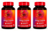 Omega-3 Krill Oil 350mg Softgels 130 Count, EPA DHA with Phospholipids & Astaxanthin, Daily Wellness Support for Men & Women