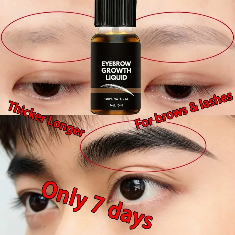 Eyelash & Eyebrow Growth Serum – Prevents breakage, delivers fuller results in 7 days, ideal for daily eye care.