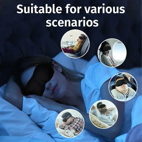 Sleeping Mask Cover Slaapmasker  Blockout Eye Comfort  Blindfold Concave Light with Women Men Aid Eye Travel