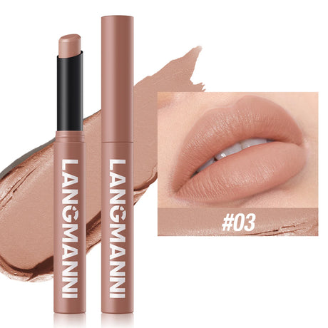 12 Colors Nude Matte Lipstick Waterproof Lip Sticks Not Fading Sexy Red Velvet for Women Make Up Long Lasting Lip Cosmetics