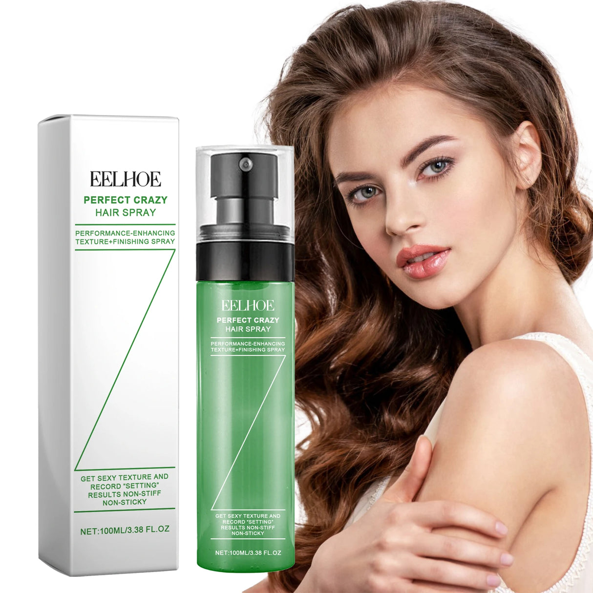 Eelhoe Hair Fluffy Styling Spray Hair Fluffy Lazy Degreasing Refreshing Durable Styling Deeply Nourish Hair Wash Free Spray
