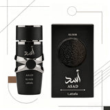 YARA LATTAFA Asad Elixir Eau De Parfum 100ML With Original Gift Box Long Lasting Intense Woody Oriental Fragrance Men Perfume Matte Black Silver Luxury Embossed Bottle Masculine Scent Business Holiday Gift for Him
