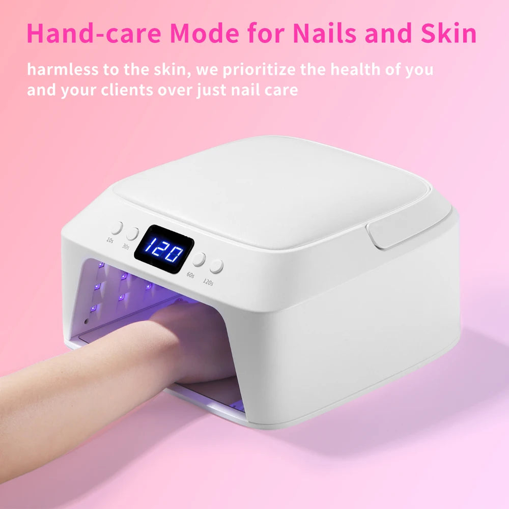 71 LEDs UV Nail Lamp Large Space Nail Dryer with Hand Pillow Smart Sensor 72 W Professional UV Lamp For Nails Manicure Pedicure