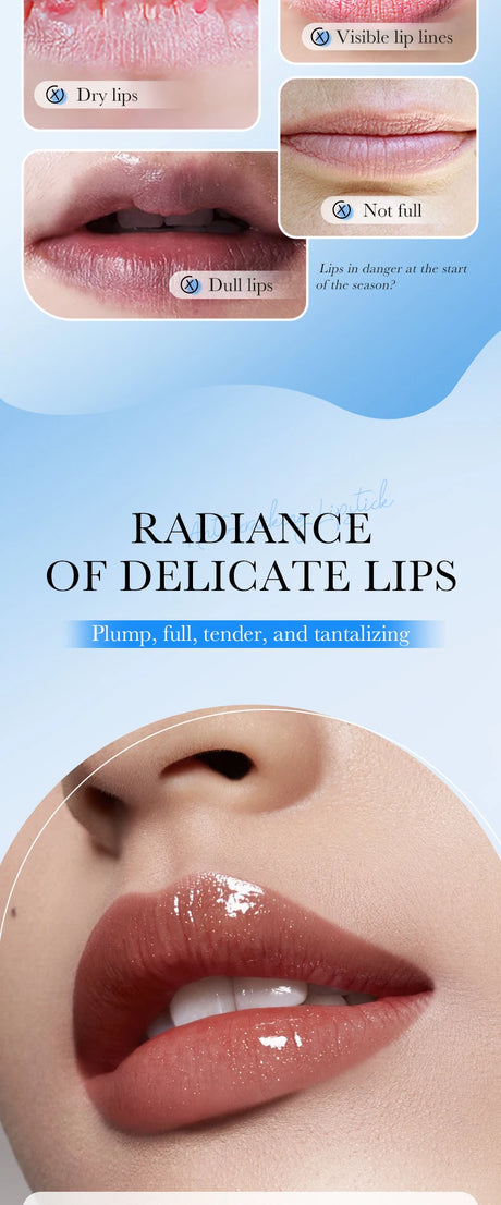 SADOER 1/5/10/15/20PCS Hyaluronic Acid Lip Balm Long-Lasting Moisturizing Lip Care, Hydrating & Nourishing Soothe Dryness