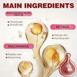 Niacinamide Facial Essence Capsules, Containing Retinol, Olive Fruit Oil, Gardenia Extract, Brighten Skin Tone, Moisturize and Hydrate, and Smooth and Soften Skin (0.5Gx30 Capsules)/Bag