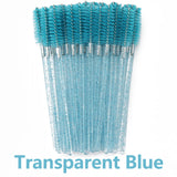 ANNAFRIS 50Pcs  Disposable Eyelash  Brush Soft Head Crystal Eyebrow Brush Lash Extension Brush  Mascara Wand Makeup Tool