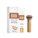 Tinted BB Cream Sunscreen SPF 30++ Full Coverage Invisible Pores Acne Brightening Nude Makeup Waterproof Facial Foundation Kit