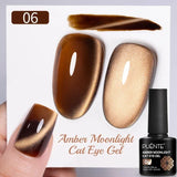 PUENTE 7.5ML Nude Shade Moonlight Cat Magnetic Gel Nail Polish Ultra-Bright Cat Eye Soak Off UV Semi-Permanent Varnish Manicure
