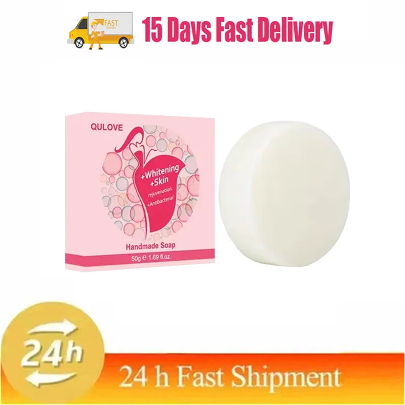 Body Whitening Soap Deep Skin Bleaching Brighten Body Scrub Knees Intimate Parts Armpits White Nourishing Care Soap