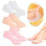 1Pair Silicone Moisturizing Socks Anti Cracking Silicone Exfoliating Socks Anti-Slip Foot Care Tools