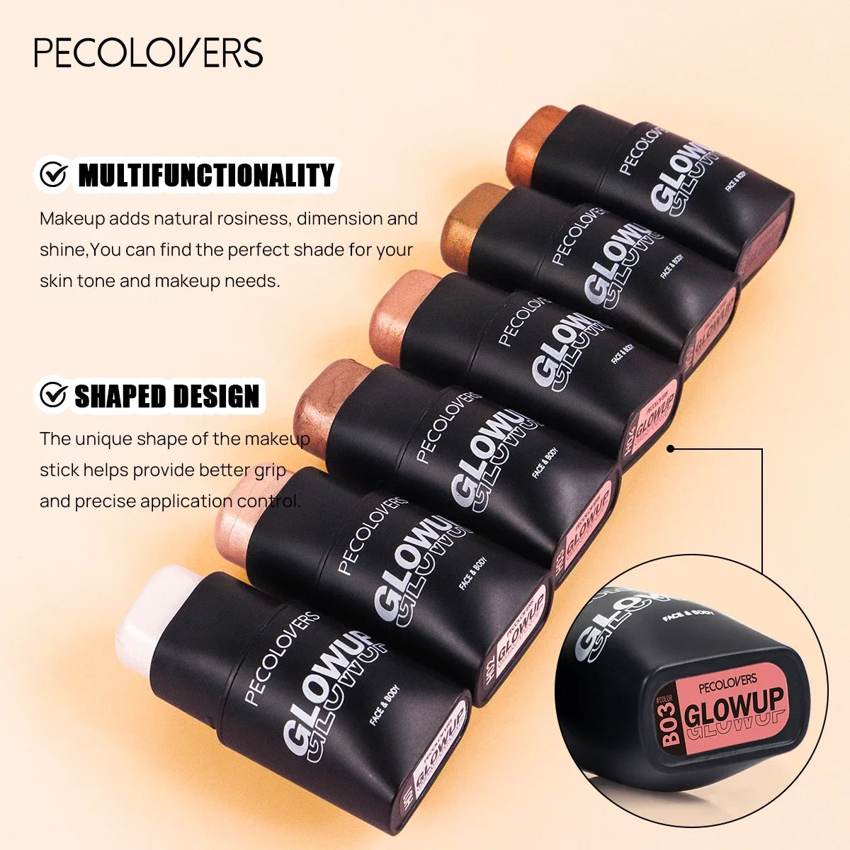 1PC Cover Dark Circles and Acne Marks, Concealer Stick, Body Shadow, Nose Shadow, Contour Stick To Create Flawless Makeup