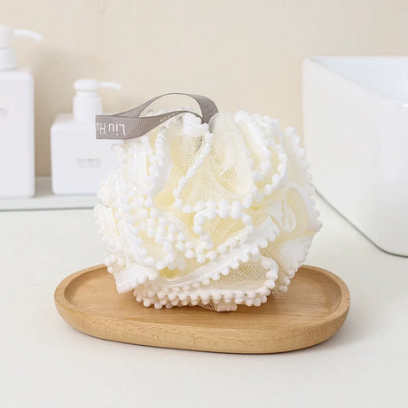 Soft Bathing Flower Foaming Sponge Bubble Wisp for Body Exfoliating Shower Flower Mesh Ball Body Wash Skin Cleaner Bath Supplies