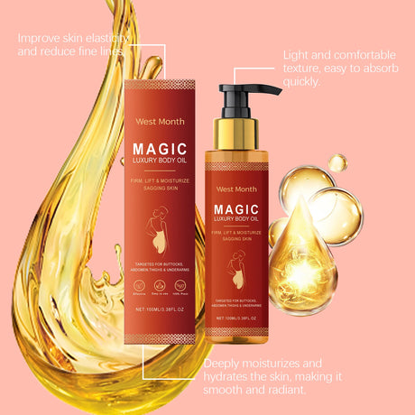 West Montr Body Tightening Moisturizing Oil Daily Care Nourishing Skin Softener for Tightening And Moisturize