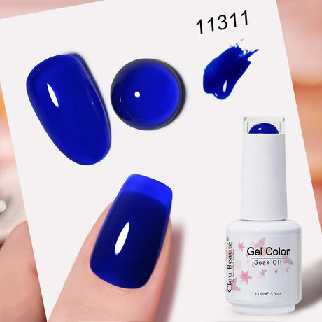 Clou Beaute Grey Color Nail Gel Polish Full Coverage Nail Polish Dark Red Gel Lacquer Varnish Vernis Semi Permanent Nail Art