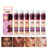 12 Color Liquid Concealer Moisturizing Rotating Sponge Head Concealer Long Lasting Lightweight Multi-use Foundation Makeup