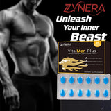 ZYNERA Natural Ashwagandha Man Power Tablets Male Enhancing Supplement Support Energy Strength Stamina Performance Ginseng Pills