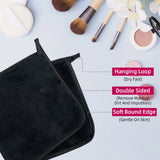 2Pc 15cm Square Makeup Remover Cloth, Makeup Towels Face Washcloth, Makeup Remover Pads Reusable Washable