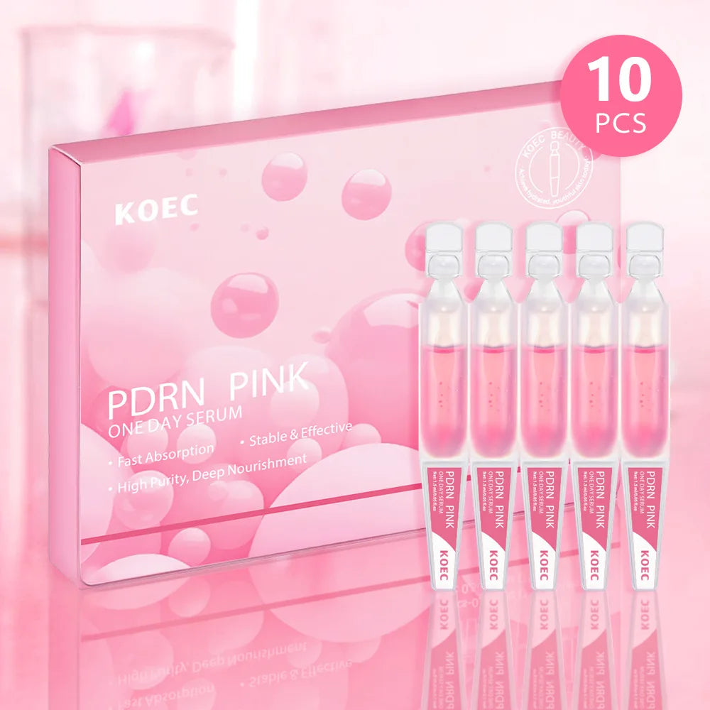 10pcs/Box PDRN Serum Moisturizing Repairs Brightens Reduces Sagging Skin Care Essence Benefits Anti Aging Facial Treatment