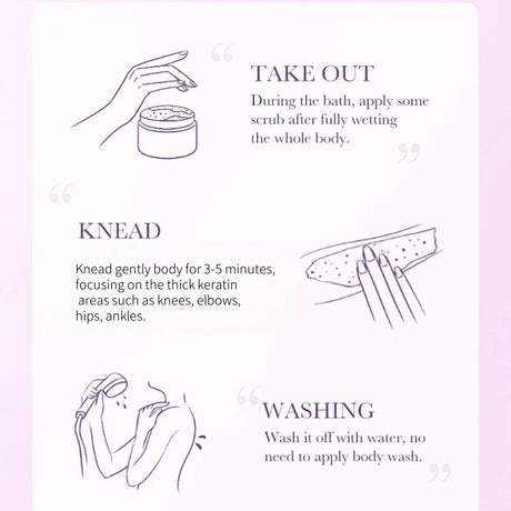 Grape Bath Salt Scrub 350g, Exfoliating, Moisturizing, and Smoothing, Facial and Body Scrub, Hypoallergenic, Physical Exfoliation, Can Be Used on Legs, Knees, Feet, Arms, Hands, and the Entire Body, a Great Gift for Family an