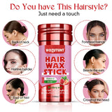 WOZUTUNT 75g Wax Stick with Styling Comb for Natural Hair and Wig Long-Lasting Hold Solid Wax Cream Multi-Functional Hair Pomade