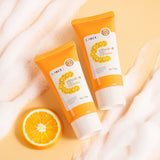 LAIKOU Vitamin C Daily Cleanser Brightening Face Wash Deep Cleansing Moisturizing Skin Tone Even Treatment