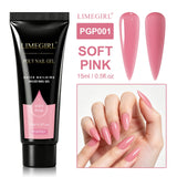 LIMEGIRL 25Colors Poly Extension Nail Gel For Nails Art Acrylic Manicure Design UV Varnishes Semi Permanent Quick Extension Gel