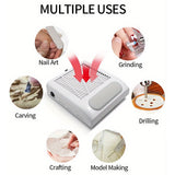 Nail Dust Collector Manicure Machine Tools Strong Power Nail Vacuum Cleaner With Remove Filter Nail Extractor Fan Nail Art Tool