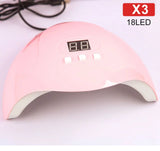 Nail UV Lamp 18LED Nail Dryer Suitable For All Gel Varnish Polishing And Curing With Timer Mode Suitable For Home Manicure Tools