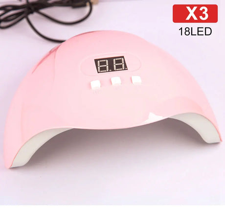 Nail UV Lamp 18LED Nail Dryer Suitable For All Gel Varnish Polishing And Curing With Timer Mode Suitable For Home Manicure Tools