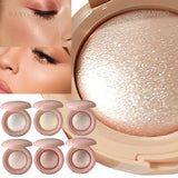 3D Face Highlighter Powder Instant Silky Baked Shimmer Illuminator Makeup Natural Glossy Brighten Contouring Glitter High Gloss