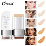 O'CHEAL Perfect Cover Stick Thin And Comfortable Concealer Foundation Cream Stick Instant Natural Waterproof Long-lasting Makeup