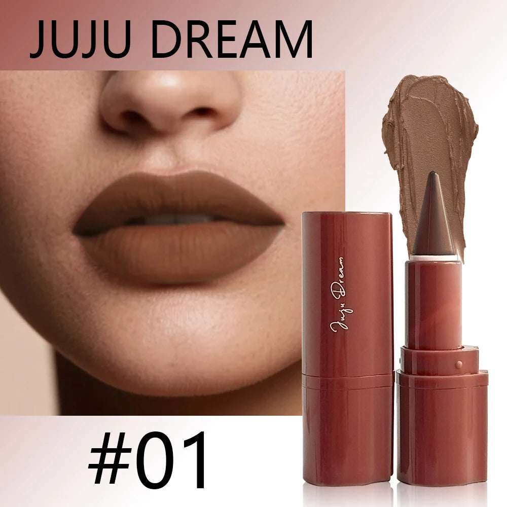 JUJU Dream Matte Velvet Gradient Lip Liner - Smooth Application For Elegant Lips, Long-Lasting Lip Pencil, Lip Lipstick Makeup