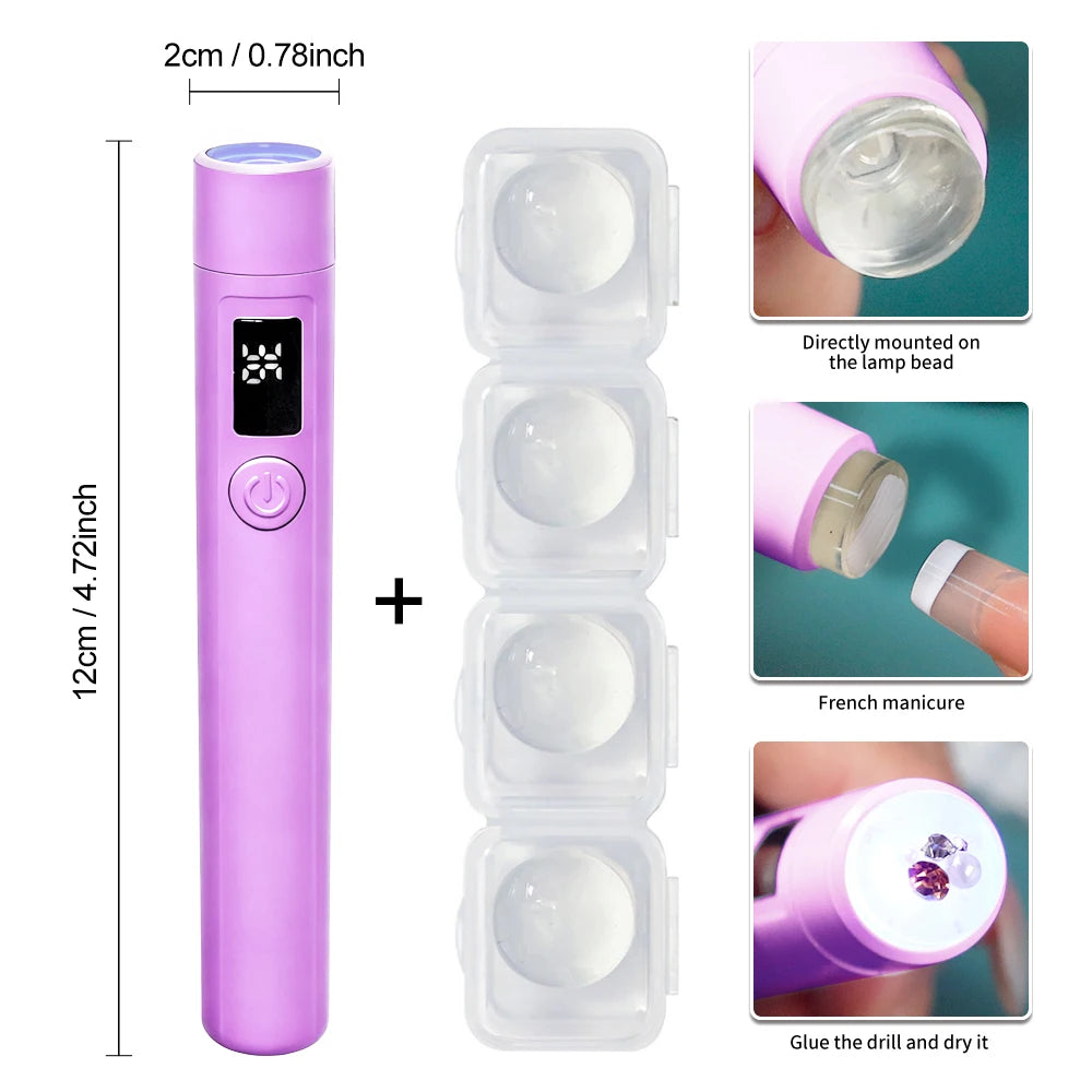 Professional Nail UV LED Lamp Desk With Display Rechargeable Portable Mini Nail Dryer Stand UV Lamp for Nails Art Removable