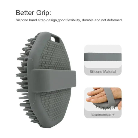1PC Polygonal Silicone Bath Brush Deep Exfoliation and Rubbing Massage Brush Silicone Body Scrubber Bathroom Bathing Tool