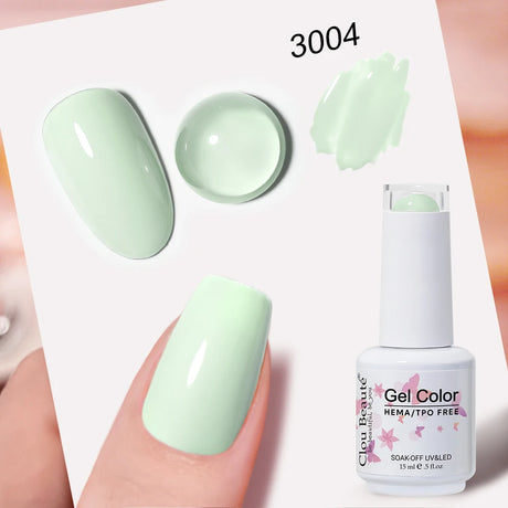 Clou Beaute Grey Color Nail Gel Polish Full Coverage Nail Polish Dark Red Gel Lacquer Varnish Vernis Semi Permanent Nail Art