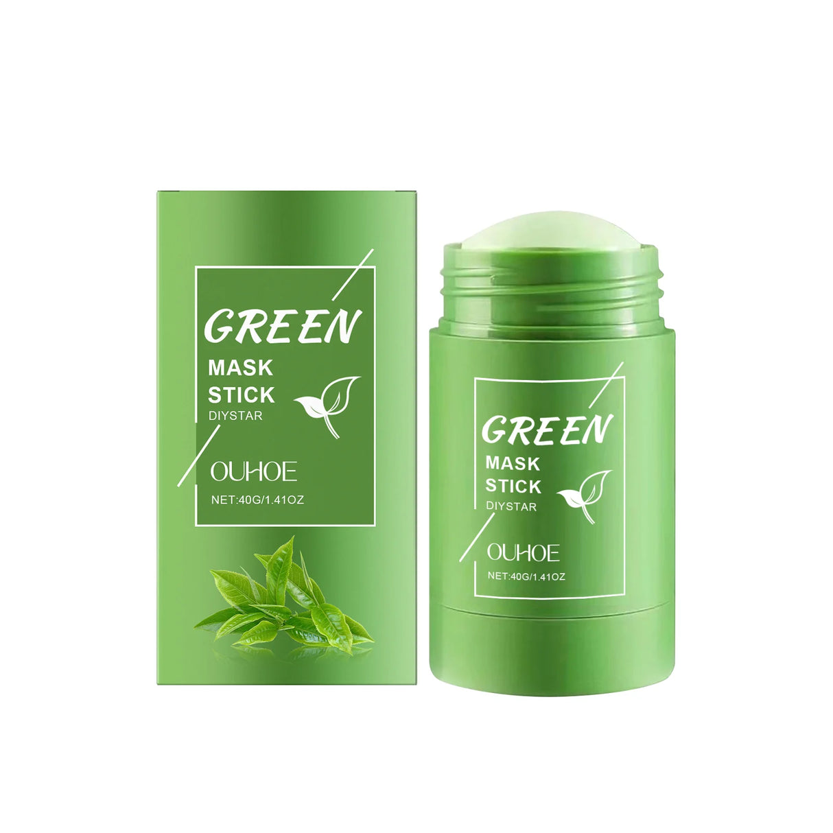 Alaska Volcano & Green Tea Deep Pore Cleansing Mask Stick Blackhead Remover&Oil Control Exfoliating Clay Mask for All Skin Types