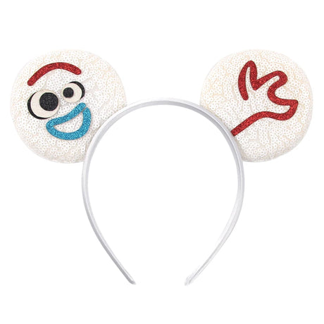 Newest Festival Party Cosplay Mouse Ears Headband 3.3" Ears Glitter Hairband Without Bow For Boys DIY Cartoon Hair Accessories