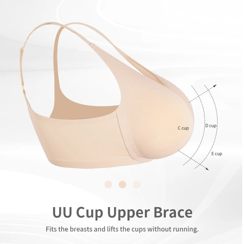 LERVANLA Silicone Breasts Pads Forms Pads Chest Women's Fake Boobs Enhancement Magnify Underwear 2-in-1Breast Becomes Big