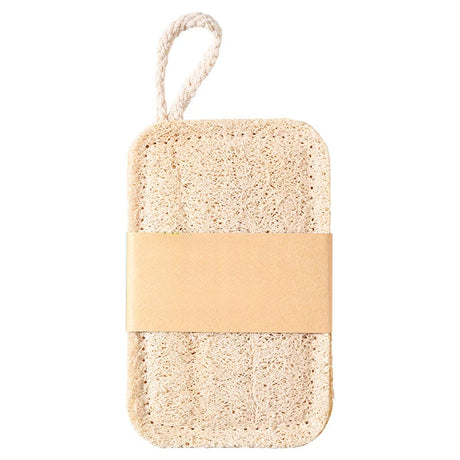 6pcs Natural Loofah Exfoliating Sponges - Gentle Body Scrubber for Shower & Bath, Bamboo Fiber Cleaning Pads