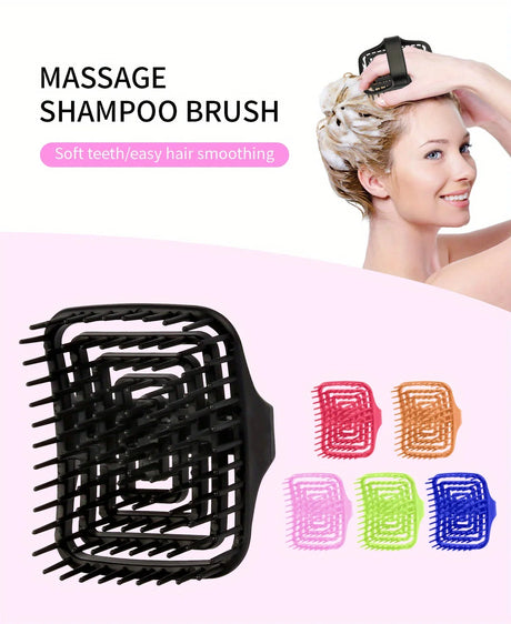 WANMEI Scalp Massage Shampoo Brush - Deep Cleansing & Exfoliation, TPEE Hollow Design, Easy Hair Care
