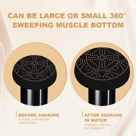 Ocheal BB Cream Air Cushion Compact Make Up Foundation Concealer Cream for Face Cosmetics Makeup Mushroom Head Puff