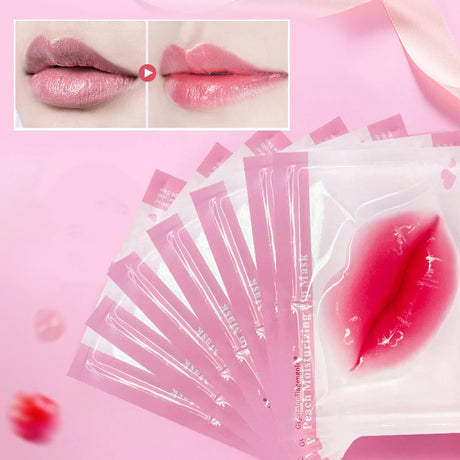 30PCS Collagen Crystal Lip Mask Gel Patches Moisturizing Hydrating Repair Lines Lips Plumper Pad Lip Care Enhancement Lip Mask