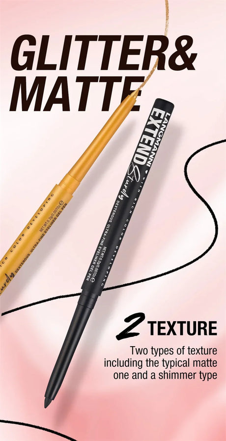 12-Color Fashion Eyeliner Pencil Smokey Punk Style Eye Liner Pen Long-lasting Waterproof Perform Stage Makeup Eyeshadow Stick