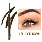 1Pc Waterproof Black Eyeliner Pencils Smudge-Proof Long-Lasting Eye Makeup Perfect For Fashion Look
