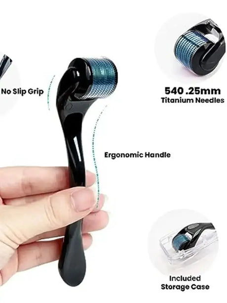 0.2-0.3 Roller Microneedle Roller Facial Skin Beard Scalp Derma Stamp Micro Needle Roller Women Man Cosmetic Beauty Instrument