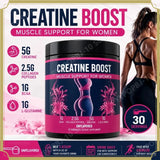 Creatine for Women Booty Builder Supplement with Collagen & BCAA Supports Muscle Development Post-Workout Recovery Elasticity