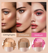Makeup Face Brown Bronzer Contour Stick Contouring Bronzer Stick Highlighter Brightening Blusher Stick Rouge Cream Concealer Pen