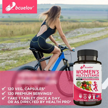 Women's Multivitamin Capsules - Supports Immune Function, Energy and Metabolism, Brain Function and Mood, 120 Capsules