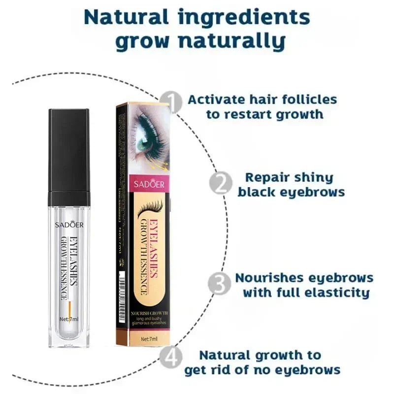 Fast Eyelash Growth Serum 7 Days Lashes Eyebrow Enhancer Product Longer Fuller Thicker Extension Treatment Lash Lift Care Makeup
